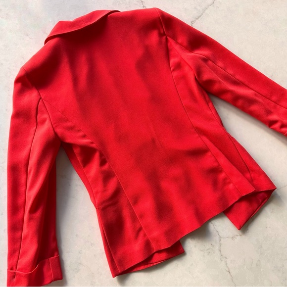 Orange lined open front blazer Excellent condition - Picture 3 of 3